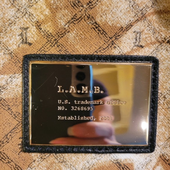 L.A.M.B. by Gwen Stefani Stencil  Satchel Luxury Designer Handbag NWOT #578 - Picture 7 of 16